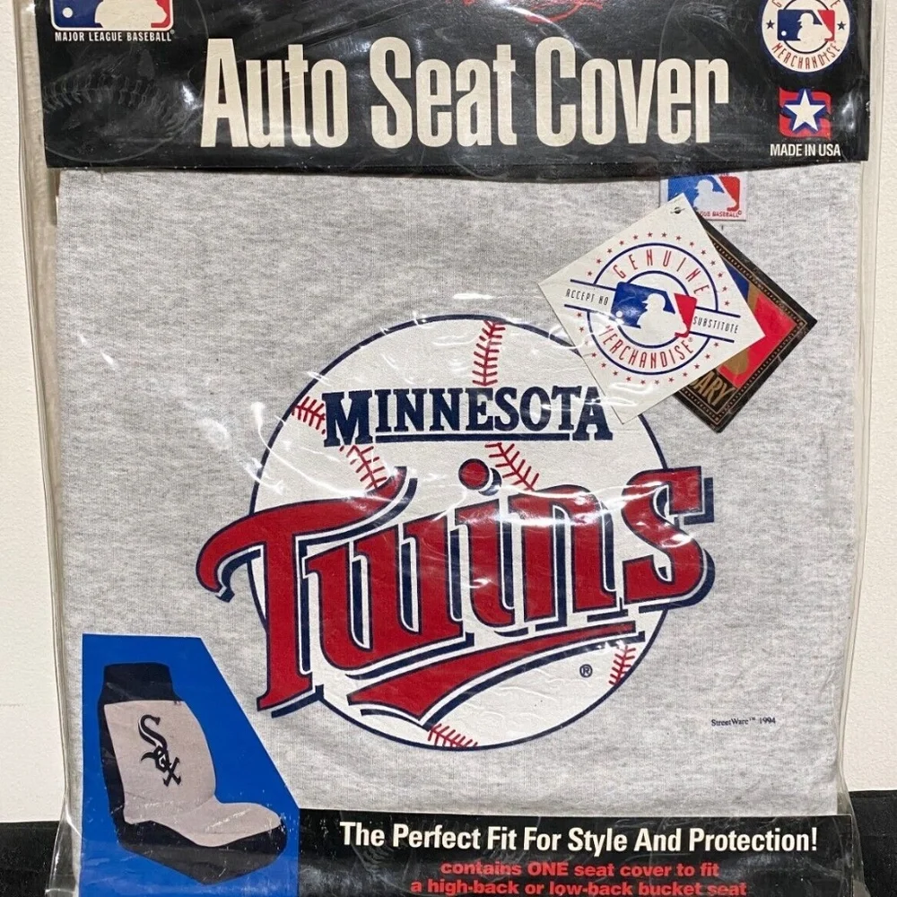 1994 Minnesota Twins Vintage Auto Car Seat Cover StreetWare MLB Baseball Red